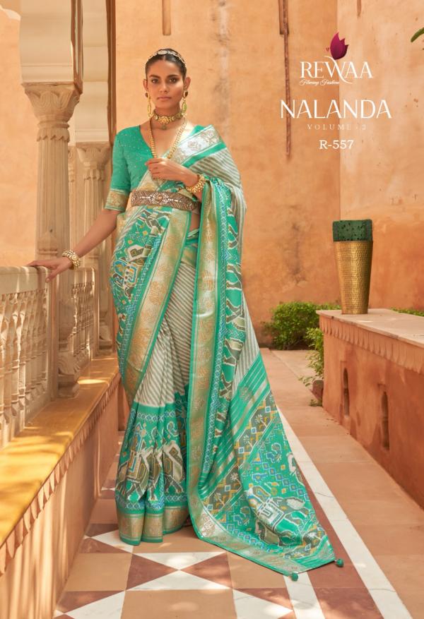 Rewaa Nalanda 2 Pure Silk Designer Patola Saree Collection